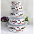 special decal kitchenware Chinese enamel ice bowl